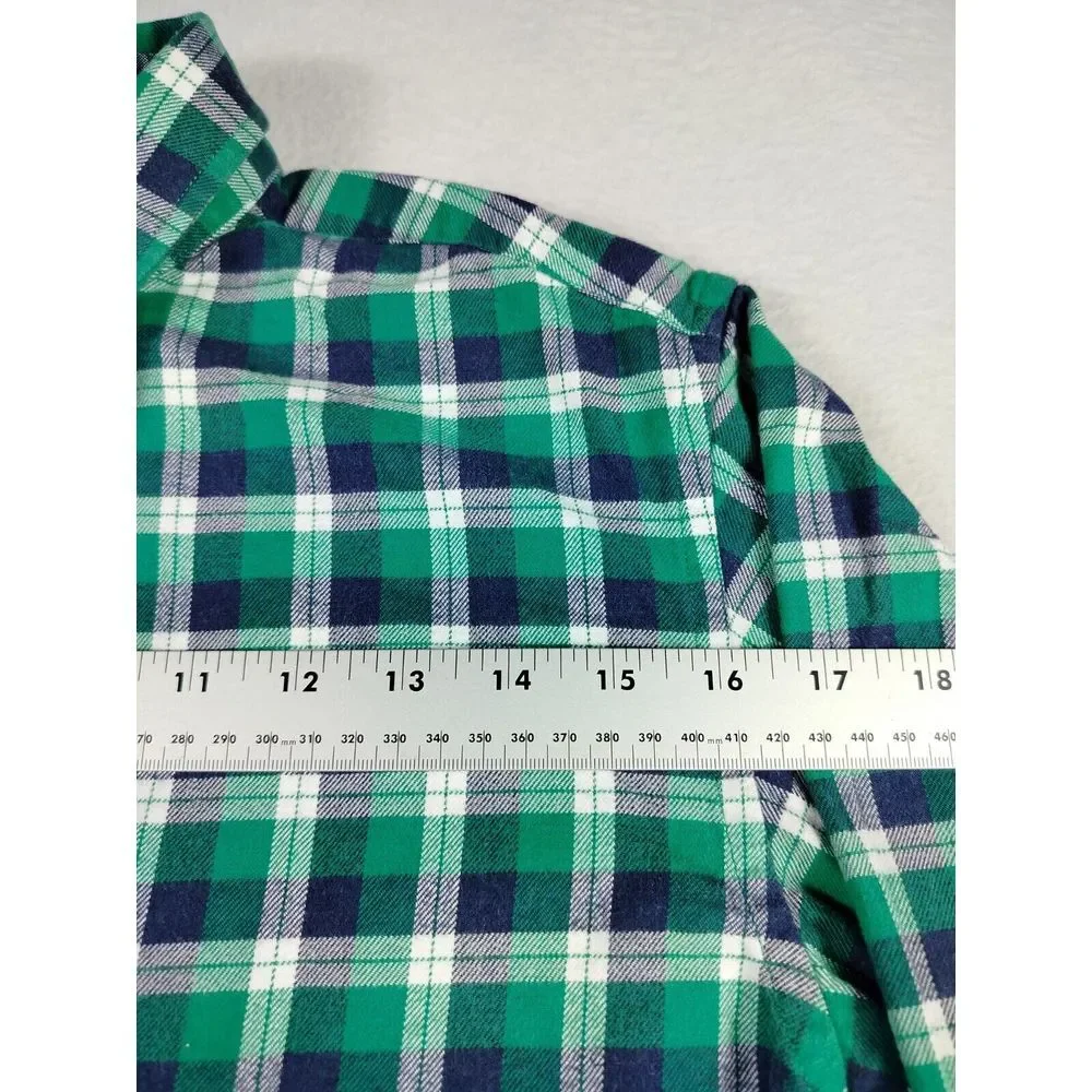 Banana Republic Flannel Shirt‎ Men's Medium Green Cabincore Gorpcore Cozycore